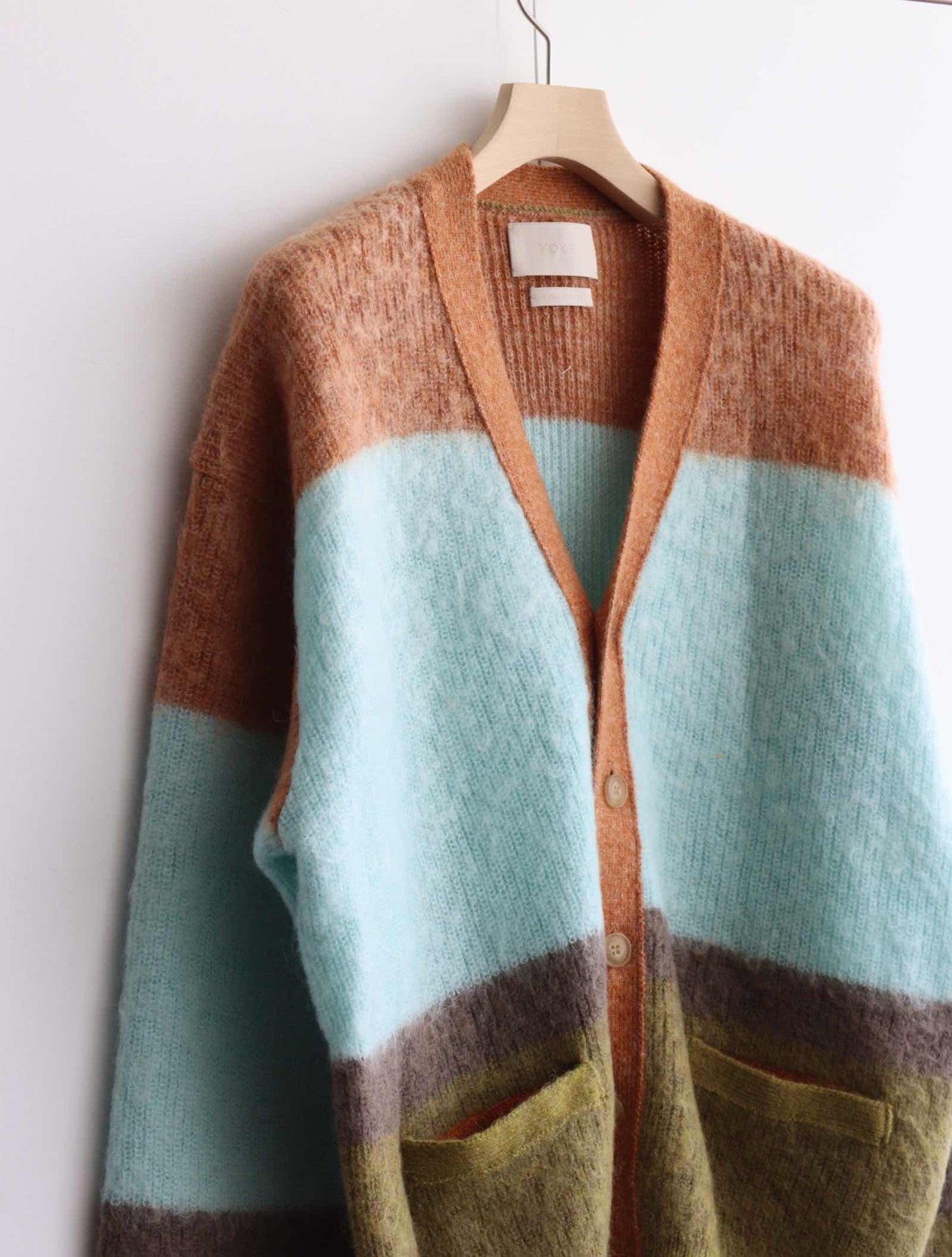 MOHAIR BORDER CARDIGAN