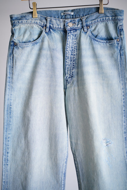 FADED SELVEDGE LIGHT DENIM PANTS