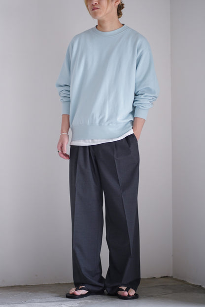 ULTRA FINE TROPICAL WOOL TWO-TUCK SLACKS