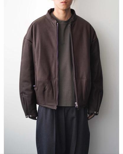 PADDED LEATHER BLOUSON