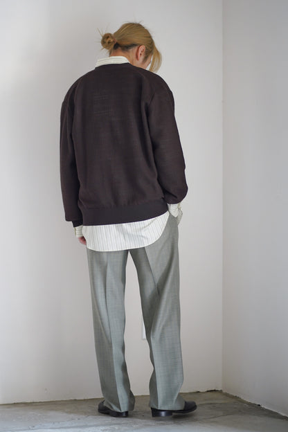 SLUB COTTON KNIT CARDIGAN
