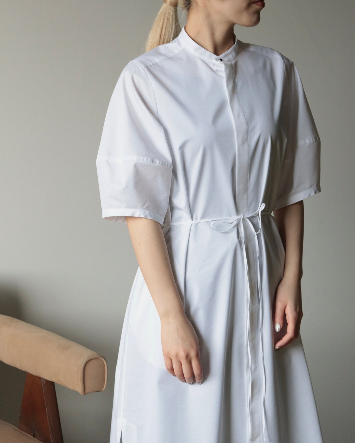 T/C BALLOON SLEEVE DRESS