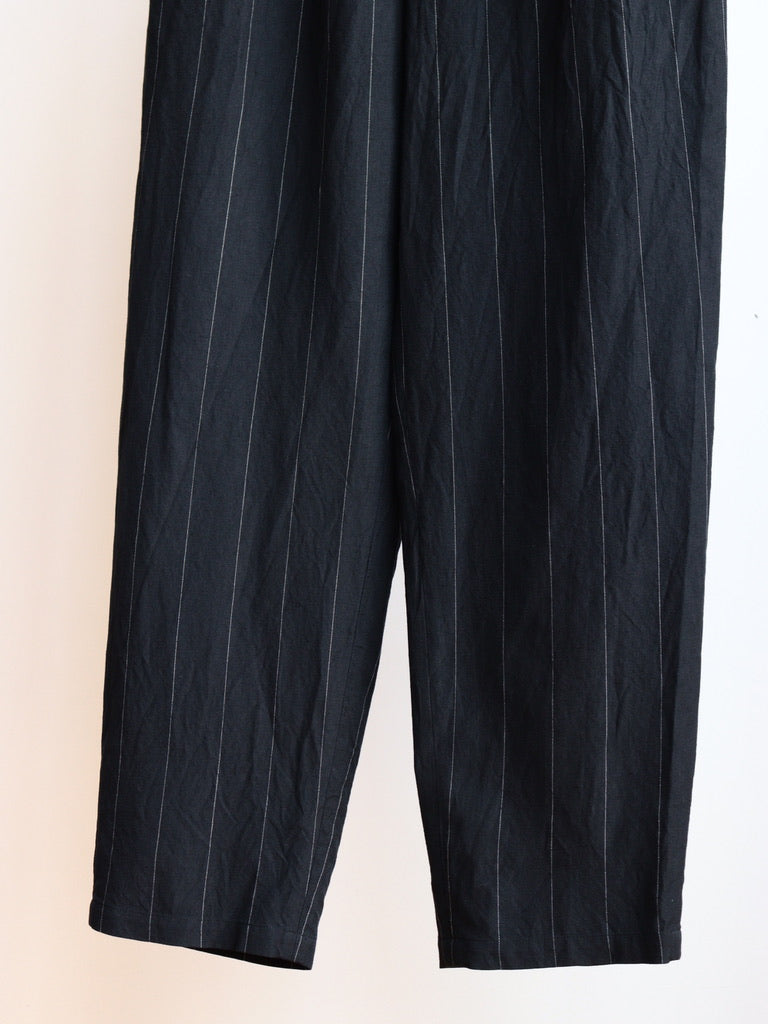 TROUSERS104 Copper EASY LINEN STRIPE