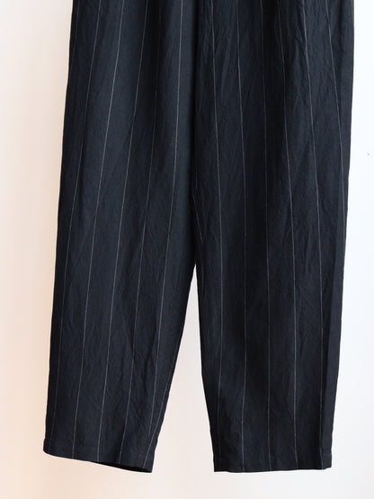 TROUSERS104 Copper EASY LINEN STRIPE
