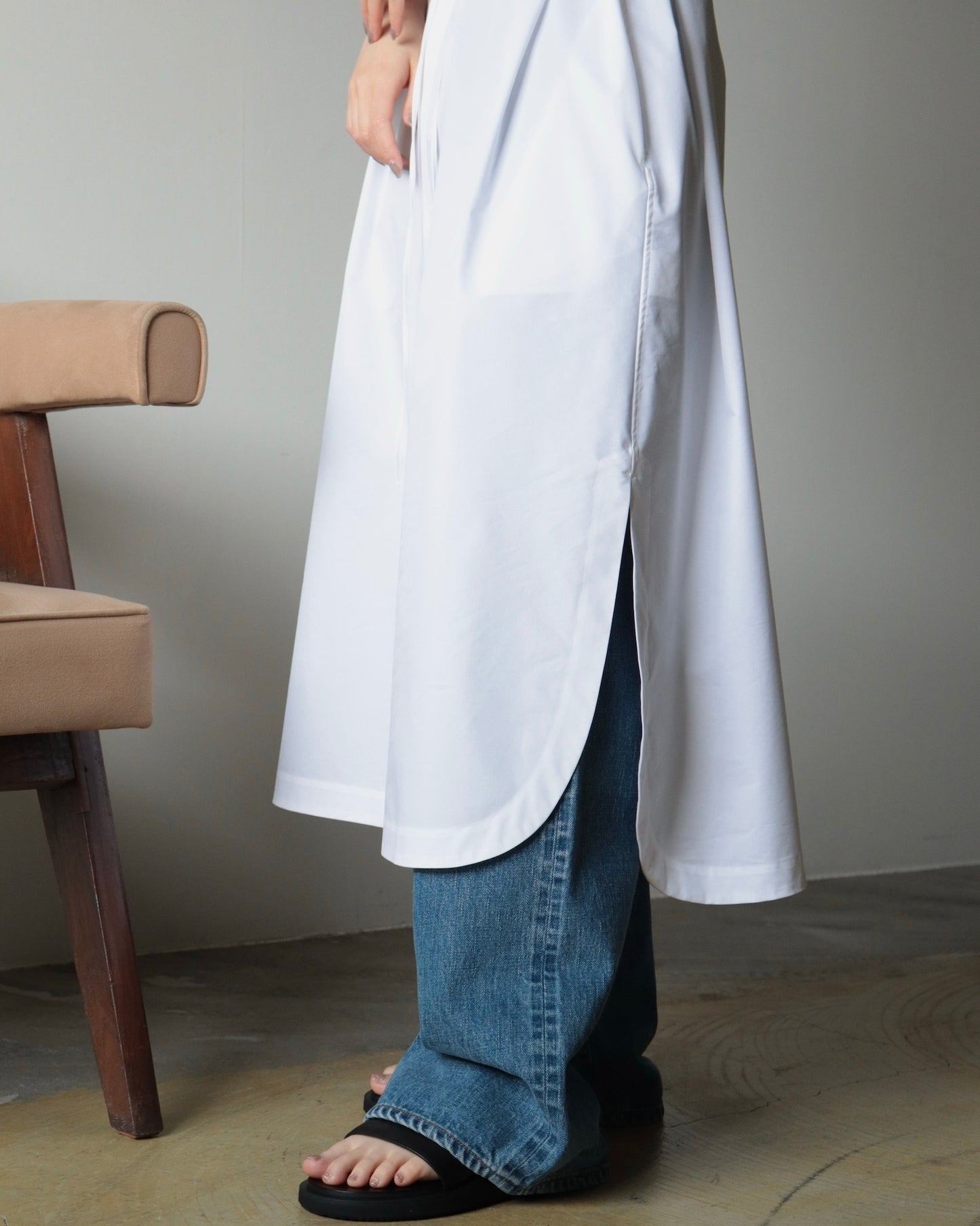 T/C BALLOON SLEEVE DRESS