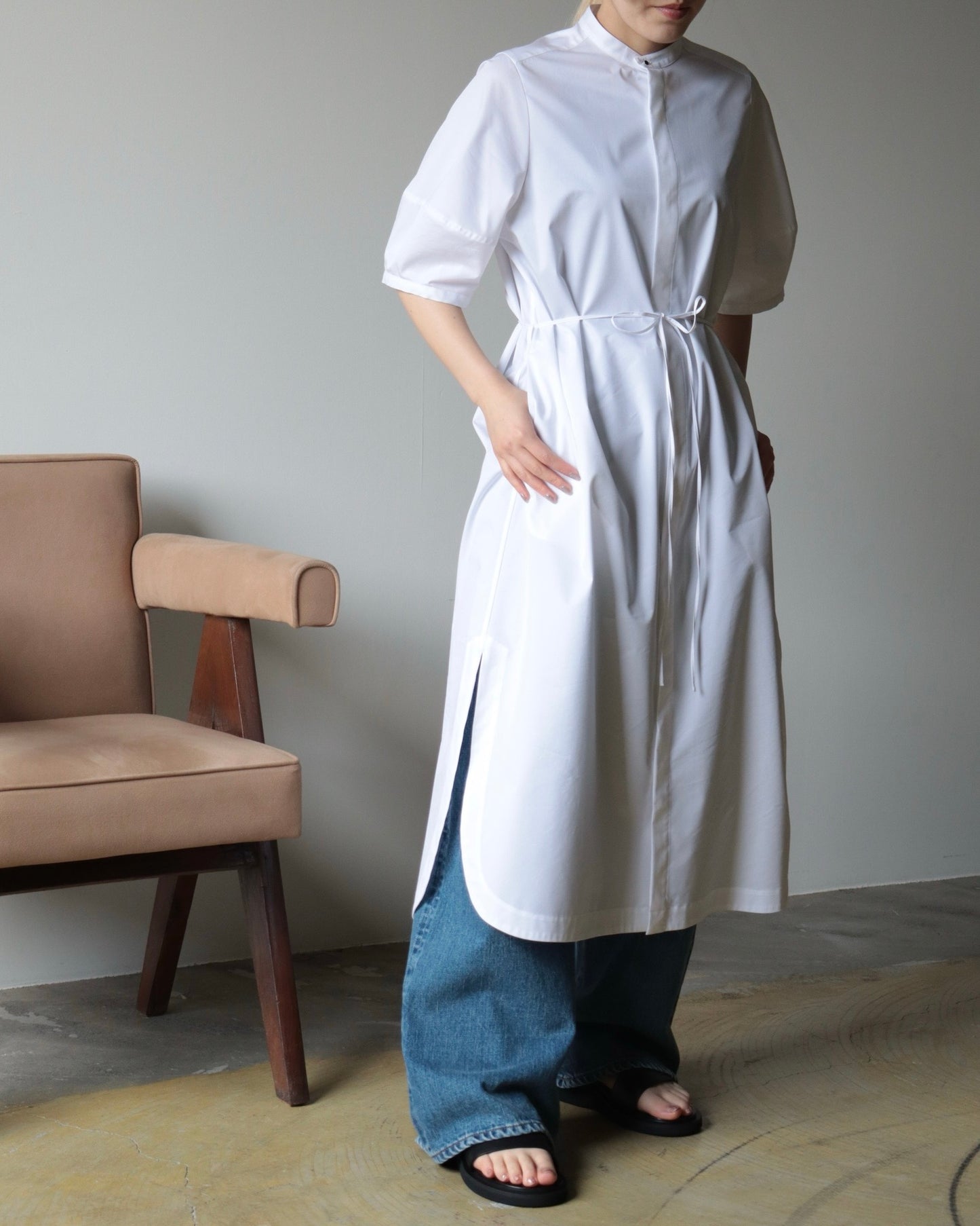 T/C BALLOON SLEEVE DRESS