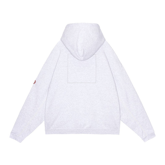 SOLID LOOSE ZIP HOODY
