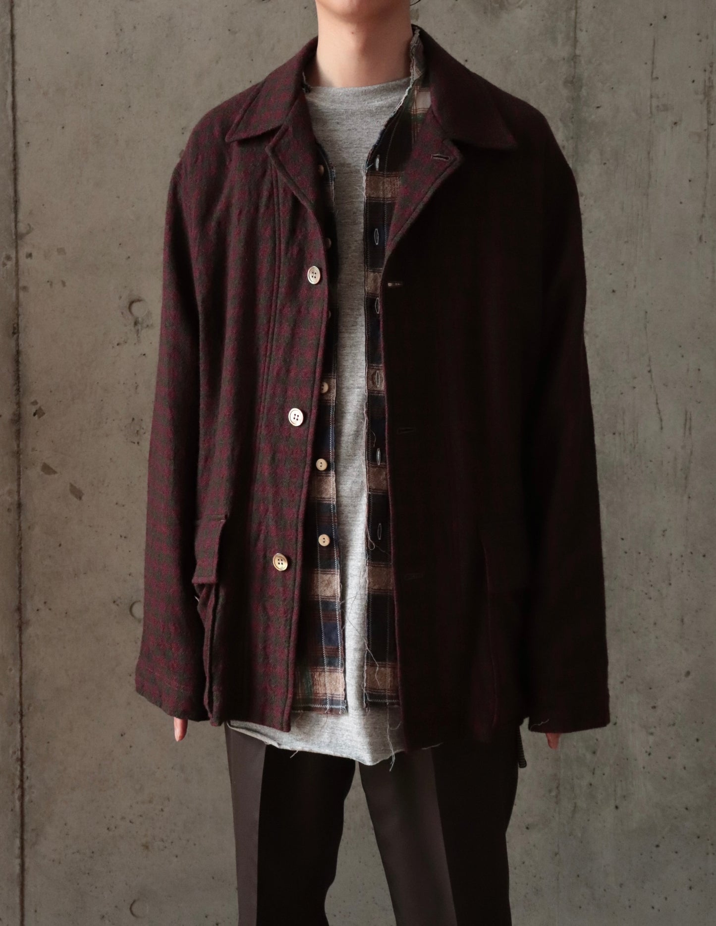 3 buttons shirt jacket