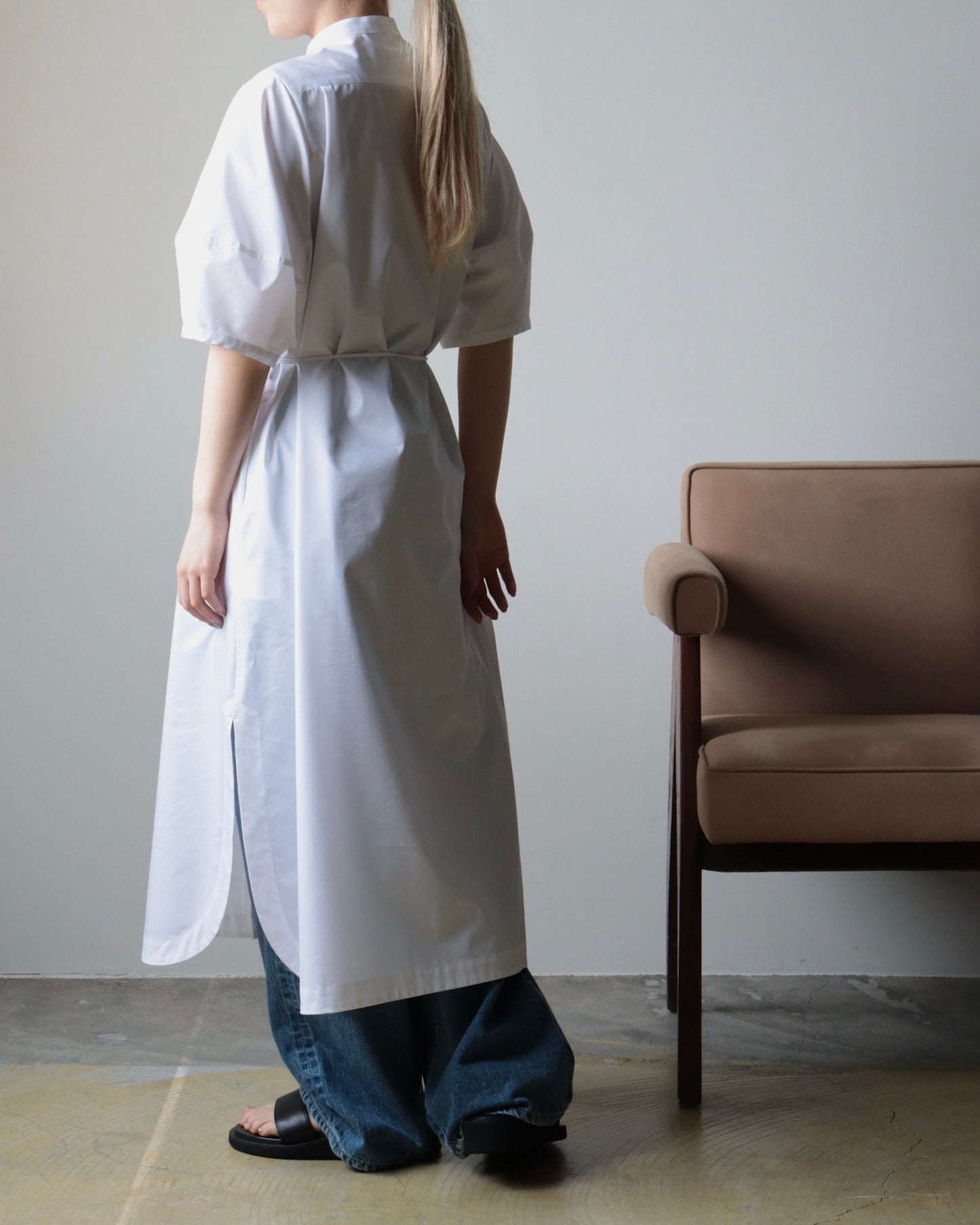 T/C BALLOON SLEEVE DRESS