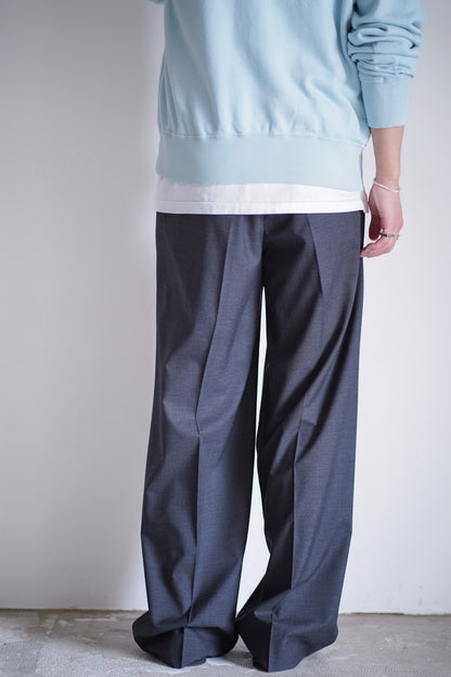 ULTRA FINE TROPICAL WOOL TWO-TUCK SLACKS