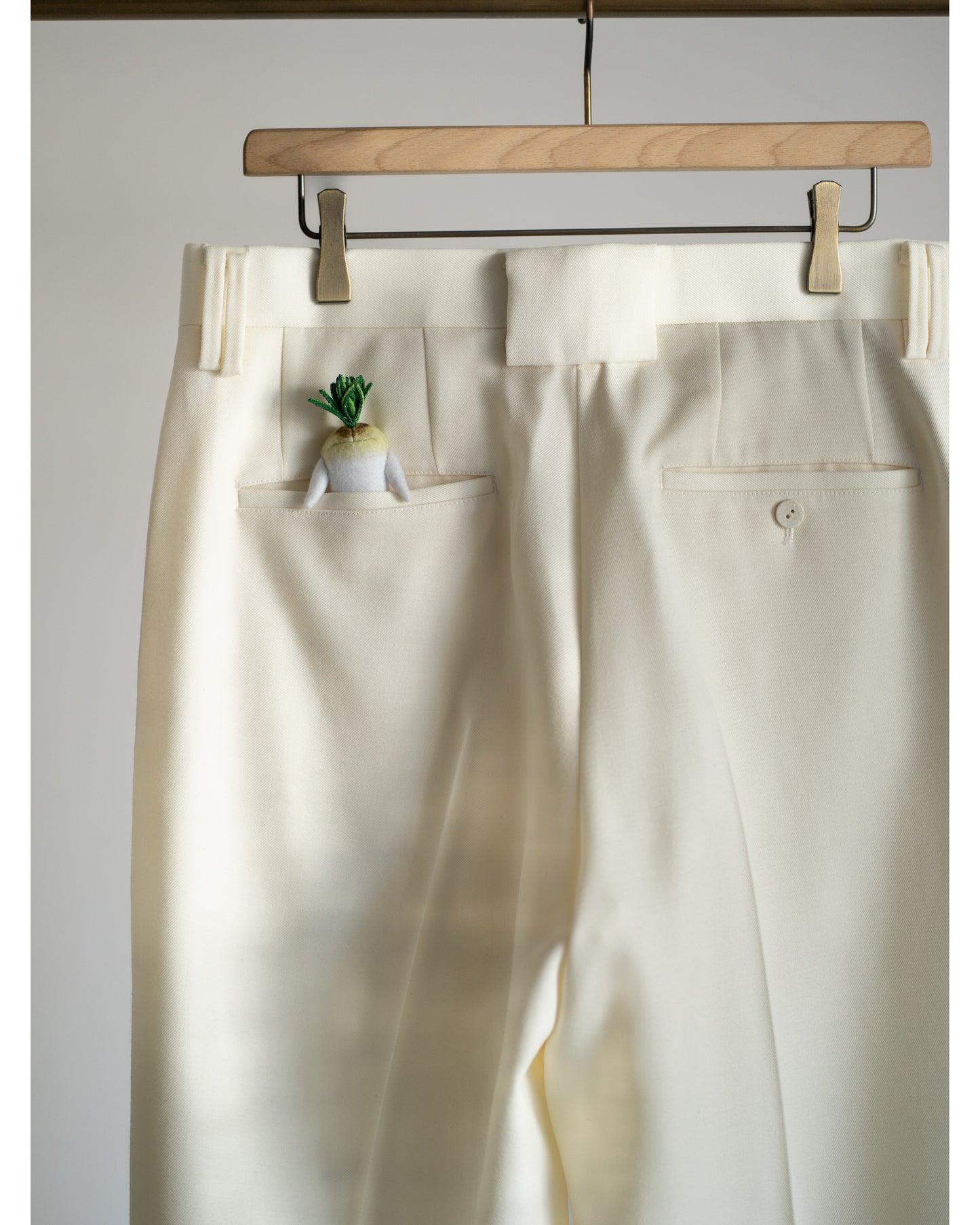 MUD-HAND-PAINTED TAILORED TROUSER