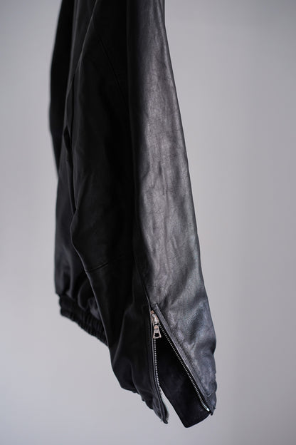 MOUTON COLLAR CALF ZIP JACKET