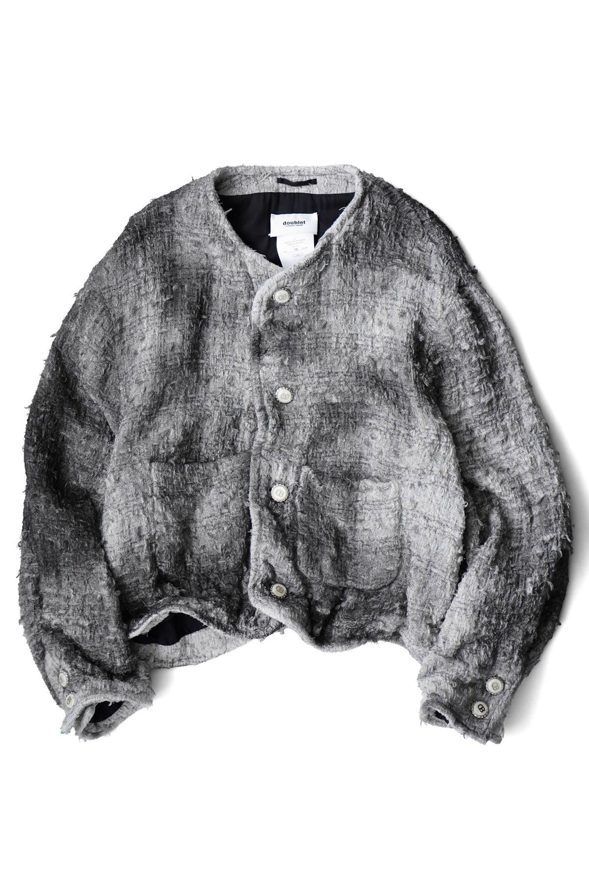 SMOG AIR STAINED TWEED JACKET