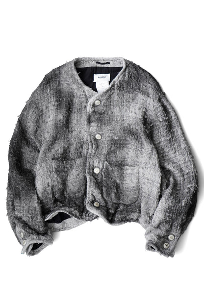 SMOG AIR STAINED TWEED JACKET