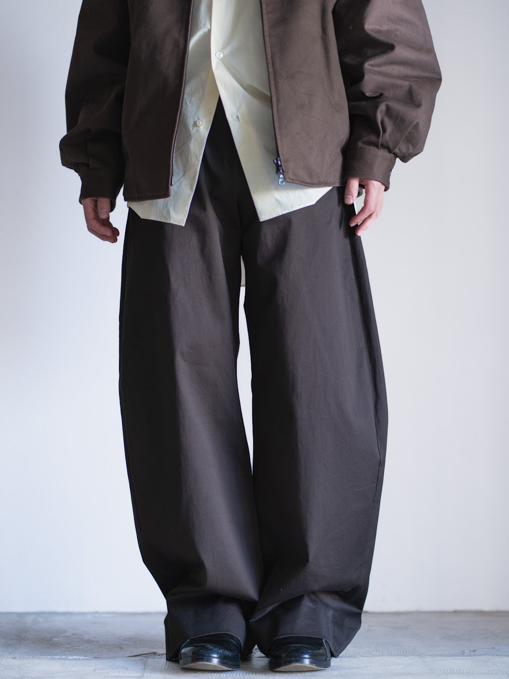 COTTON SATIN ROUND PANTS