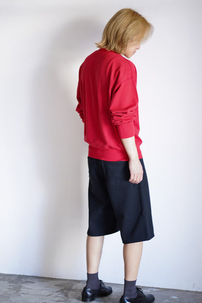 SILK NEP DENIM 5P WIDE SHORTS