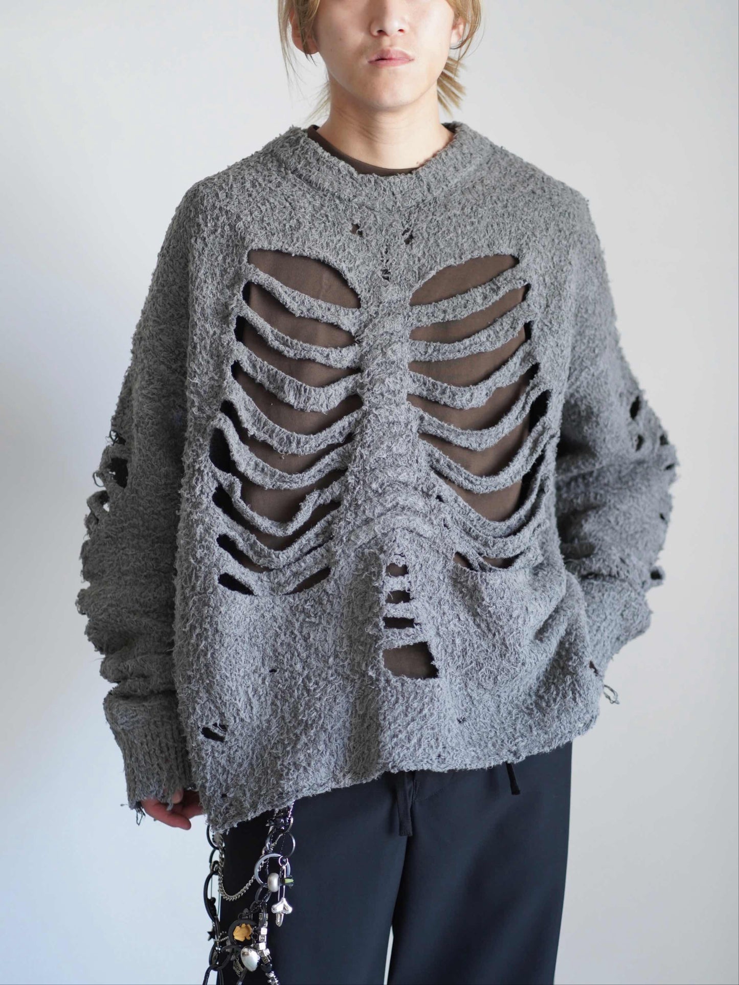 RIBCAGE KNIT PULLOVER