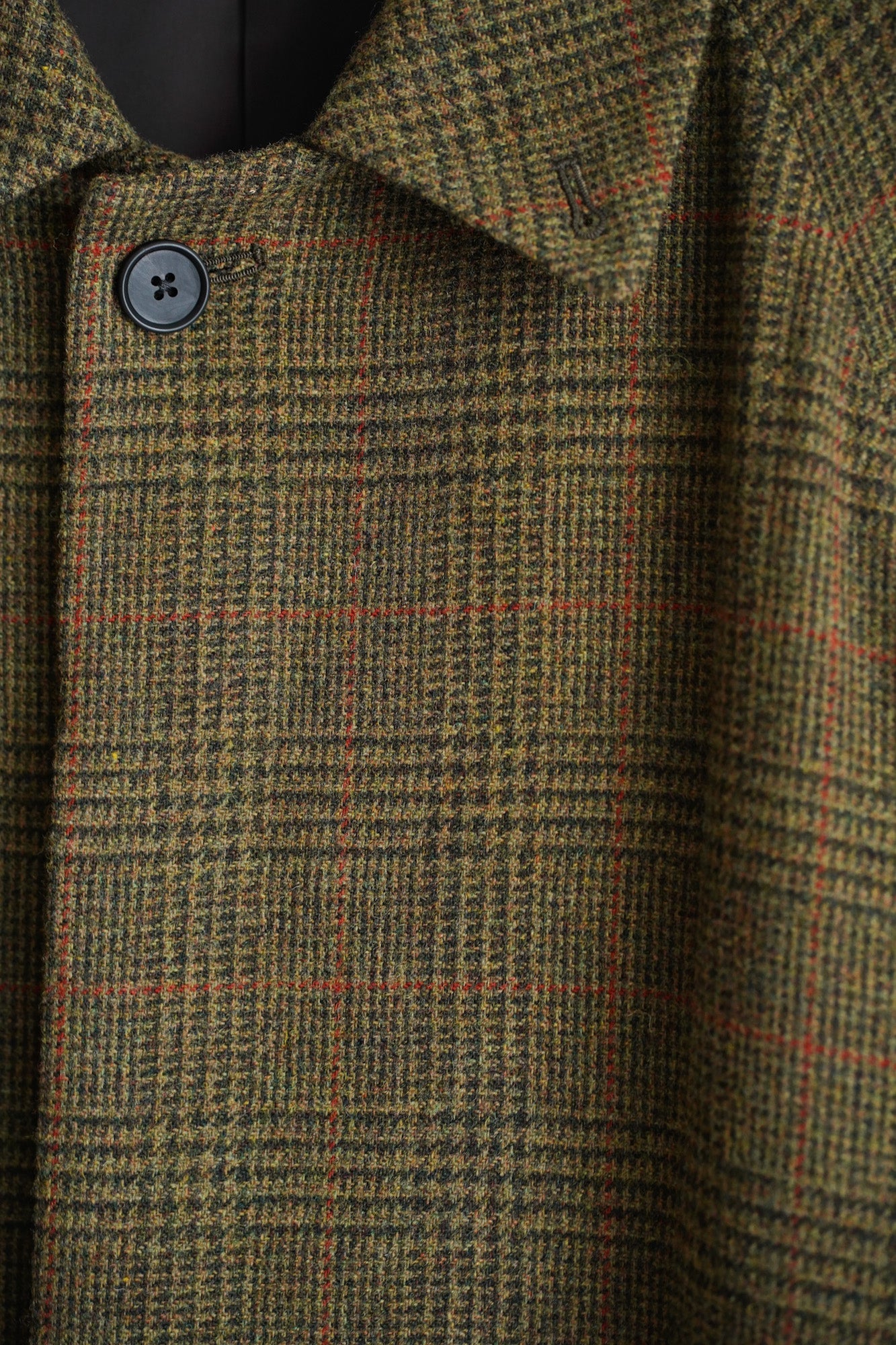 BRITISH TWEED RAGLAN SLEEVE BALMACAAN COAT