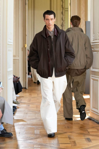 SULFUR DYED BRUSHED CHINO ZIP JACKET