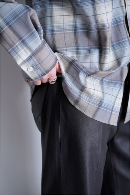 SUPER LIGHT WOOL CHECK SHIRT