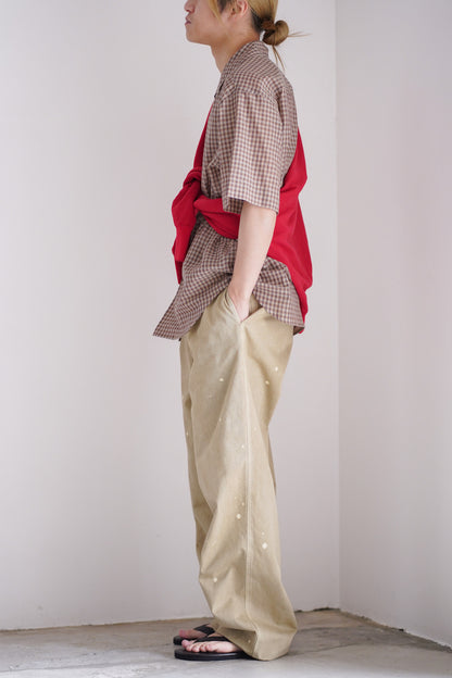 AIRY LIGHT COTTON CHECK HALF SLEEVED SHIRT