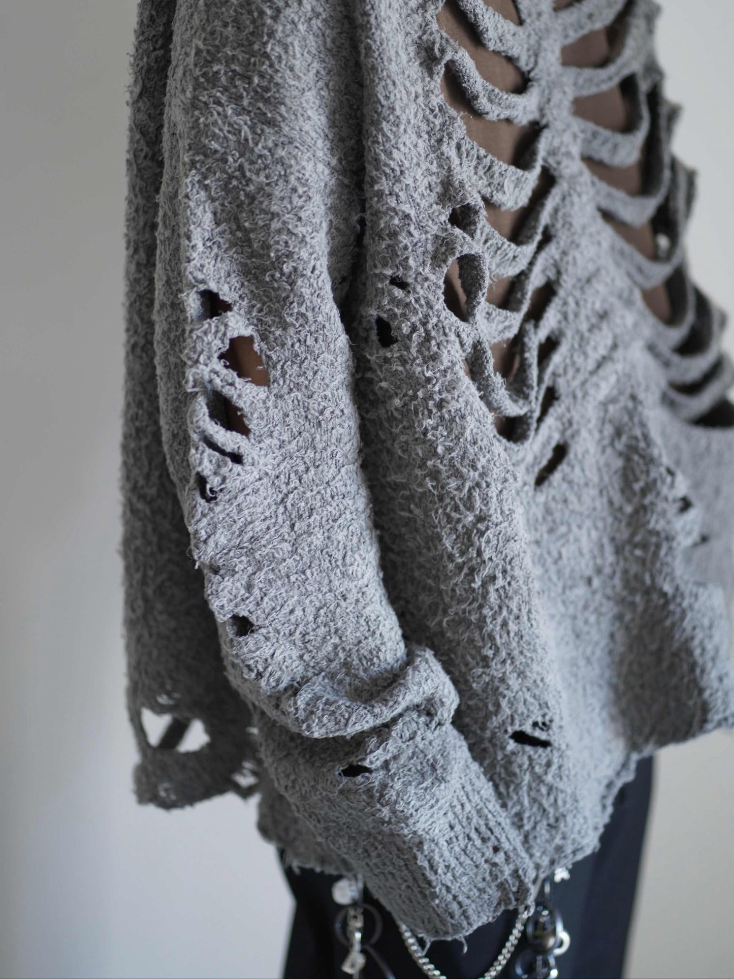 RIBCAGE KNIT PULLOVER
