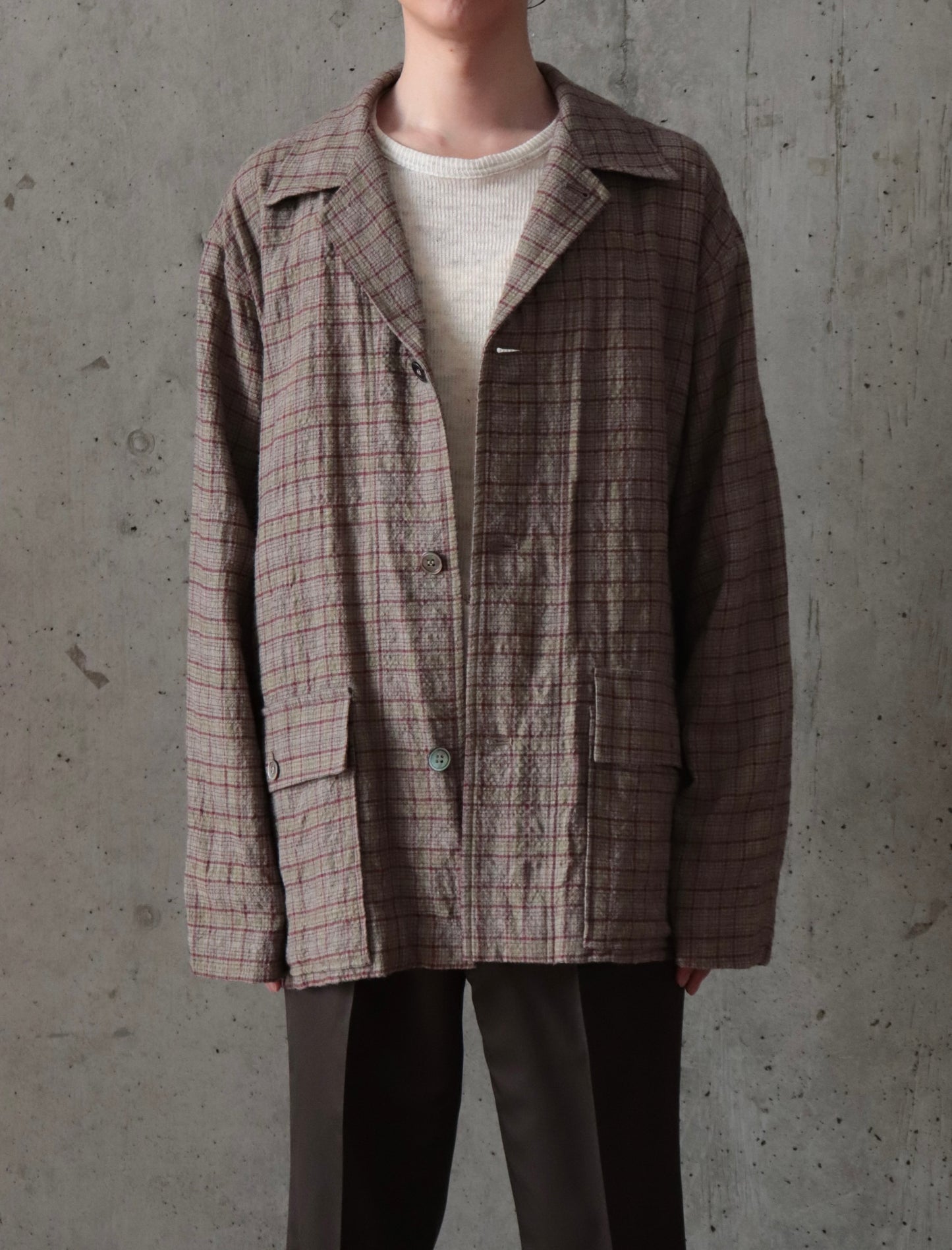 3 buttons shirt jacket