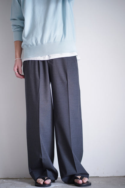 ULTRA FINE TROPICAL WOOL TWO-TUCK SLACKS