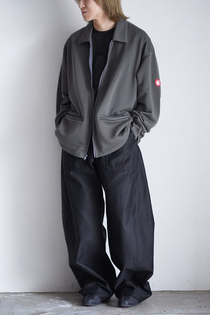 PE JERSEY COLLARED ZIP UP