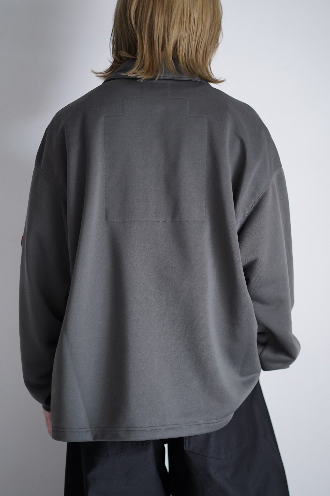 PE JERSEY COLLARED ZIP UP