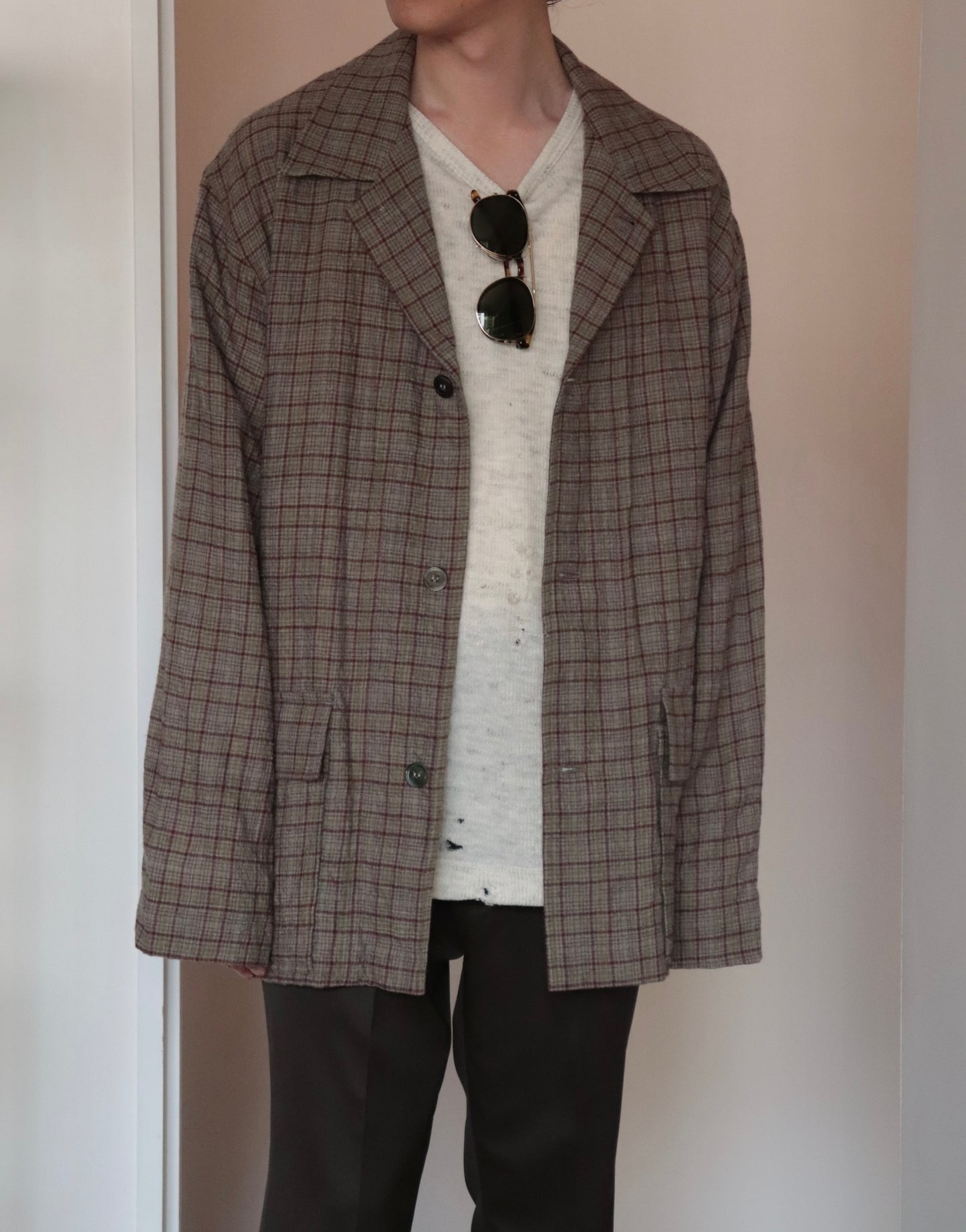 3 buttons shirt jacket
