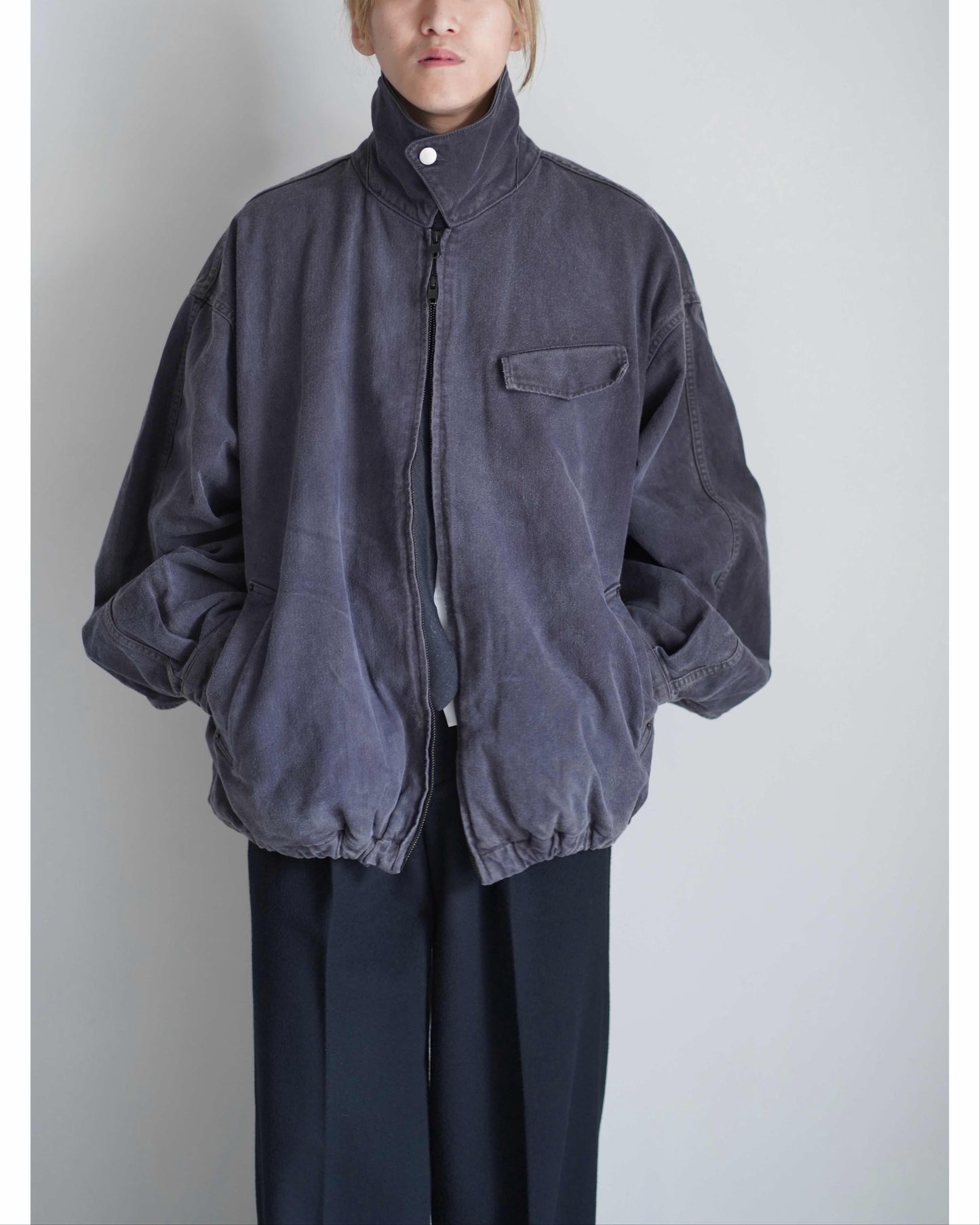 SULFUR DYED WHIP CORD VINTAGE ZIP JACKET