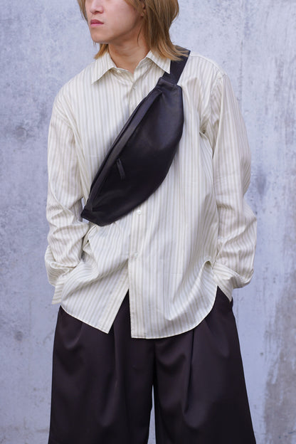 COTTON SILK STRIPE SHIRT