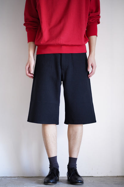 SILK NEP DENIM 5P WIDE SHORTS