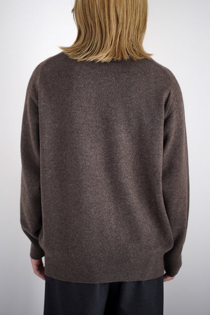 EXTRA FINE WOOL KNIT TURTLE NECK LS