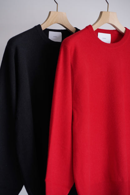 EXTRA FINE WOOL KNIT CREW NECK LS