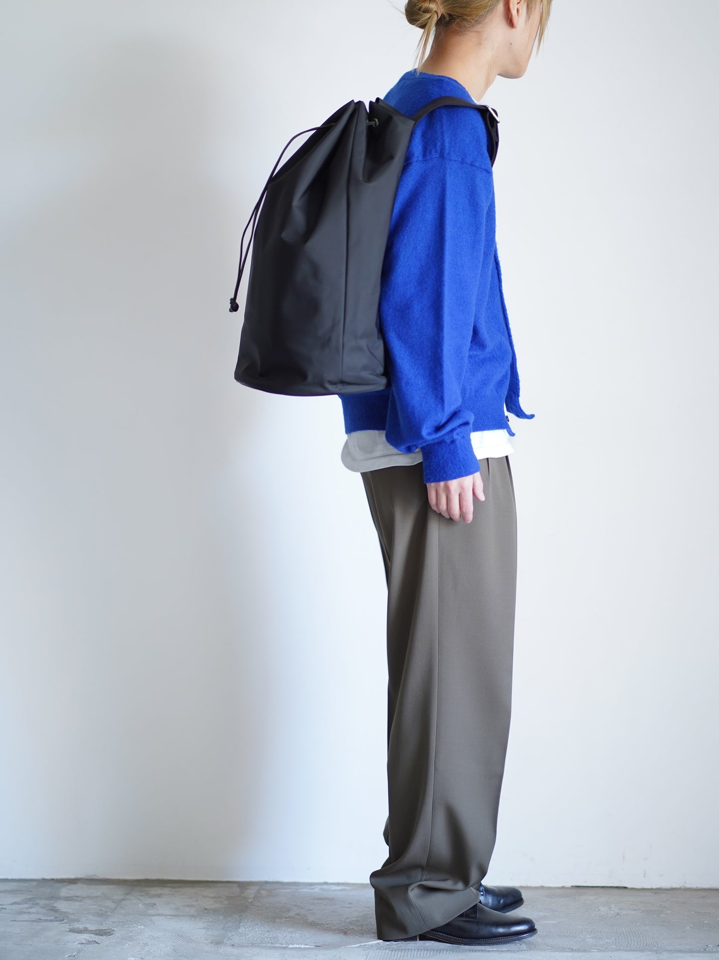 BRUSHED CASHMERE COTTON KNIT CARDIGAN