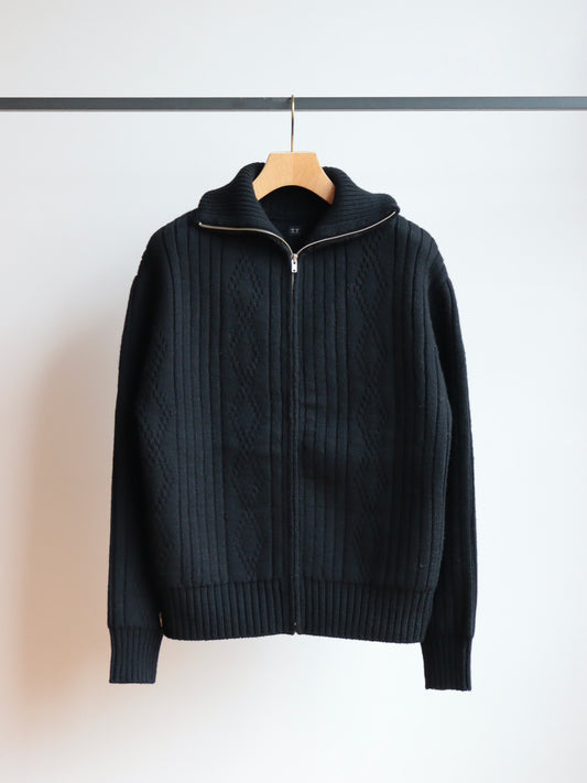 Lot.533 Zip-Up KnIt Blouson