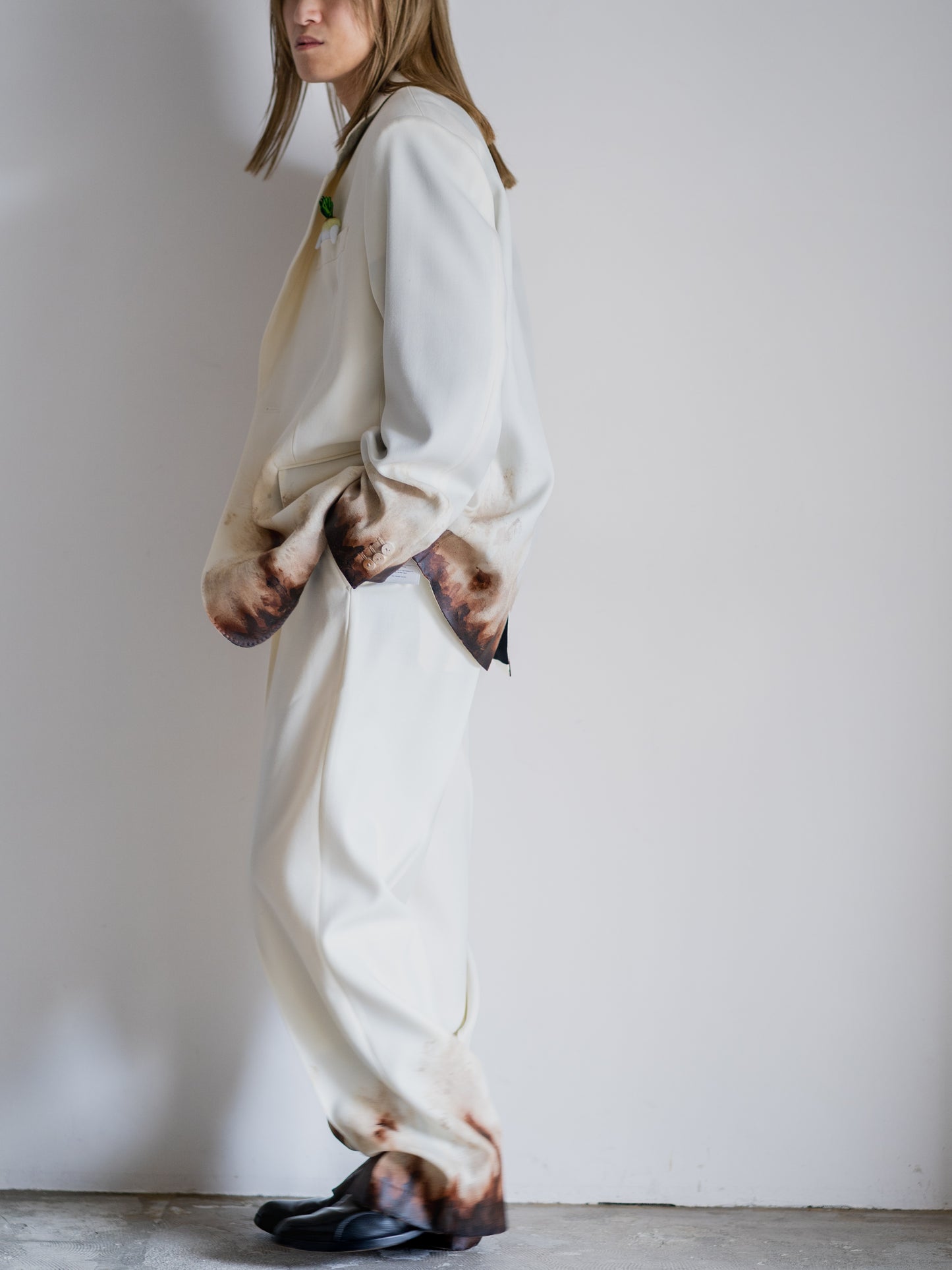 MUD-HAND-PAINTED TAILORED JACKET