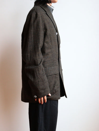 double breased director's jacket -check-