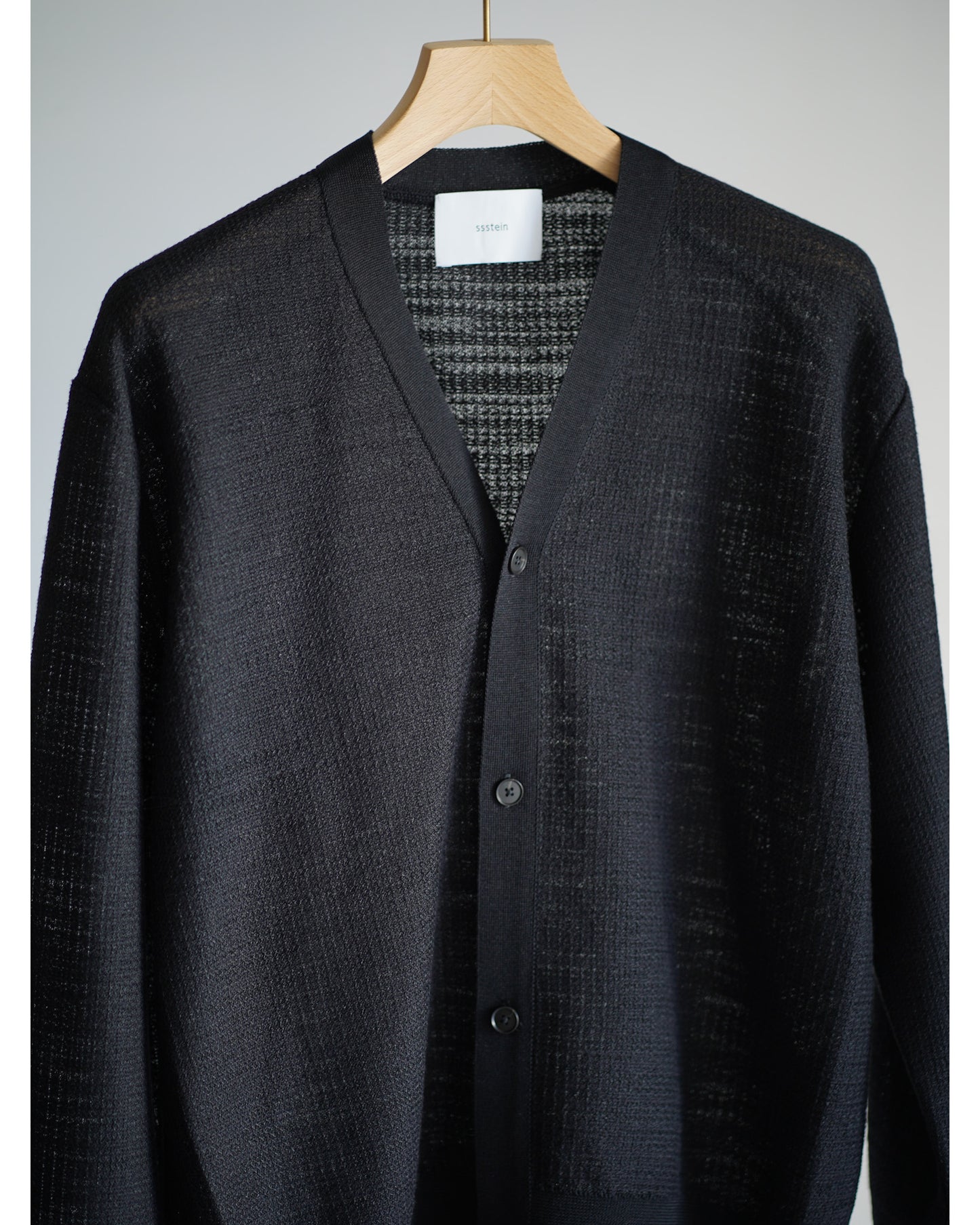 SLUB COTTON KNIT CARDIGAN