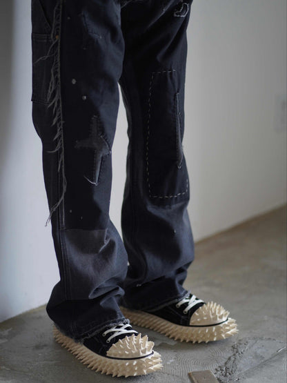 SPIKY CANVAS SNEAKER