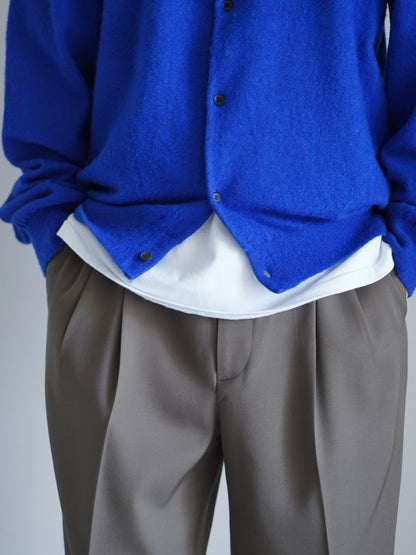 BRUSHED CASHMERE COTTON KNIT CARDIGAN
