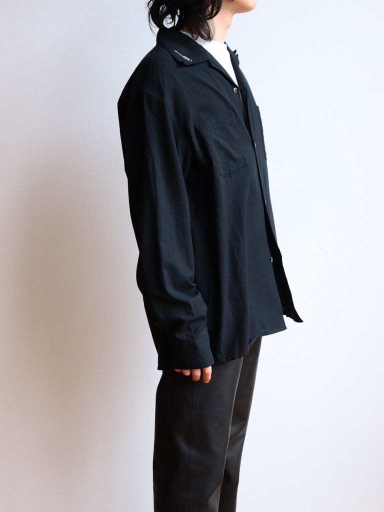 open collar shirt