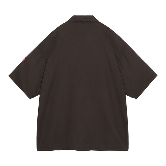 SOFT CW SHORT SLEEVE OPEN SHIRT BROWN