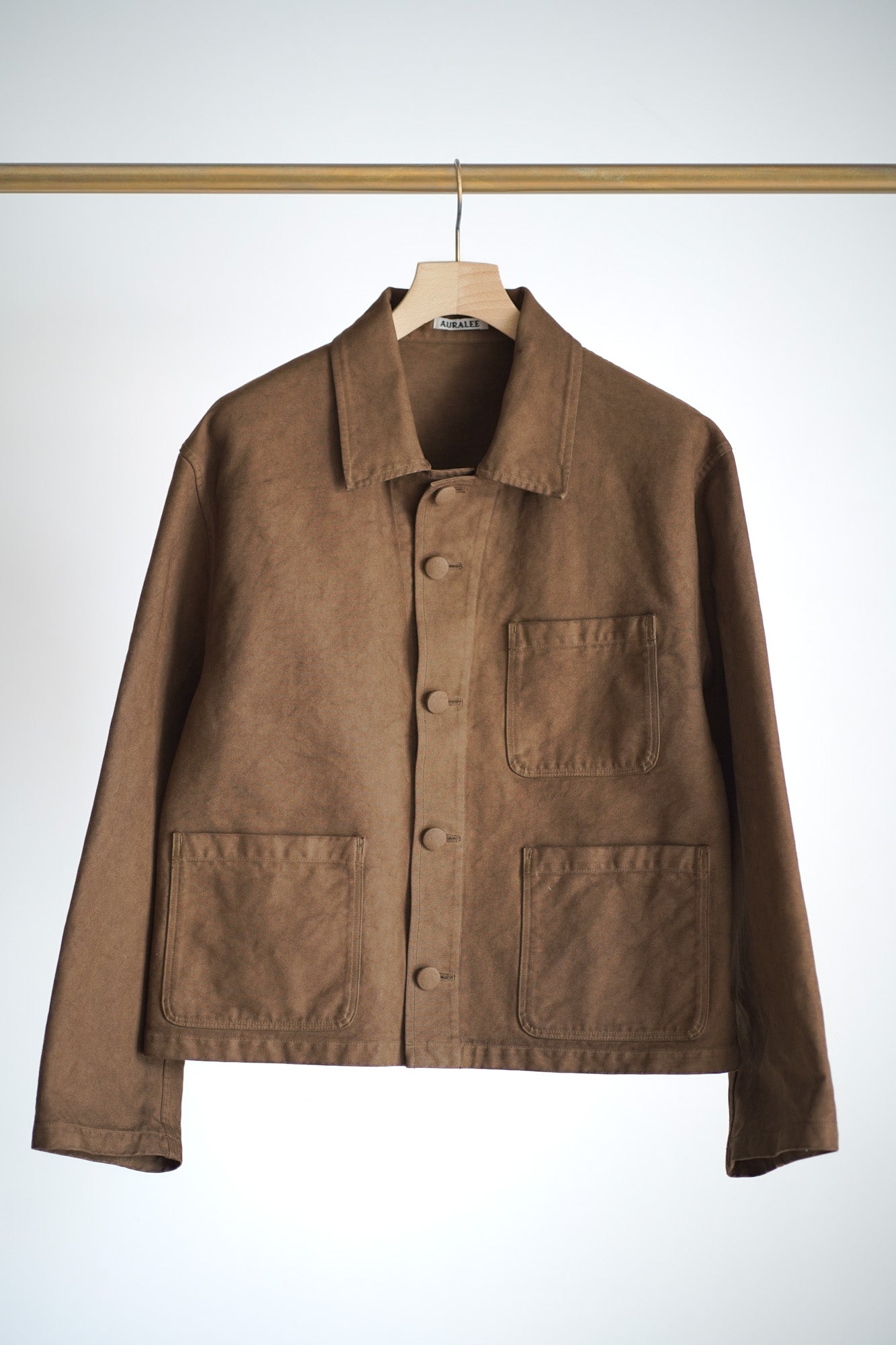 GARMENT-DYED ORGANIC COTTON HEAVY TWILL SHORT WORK JACKET