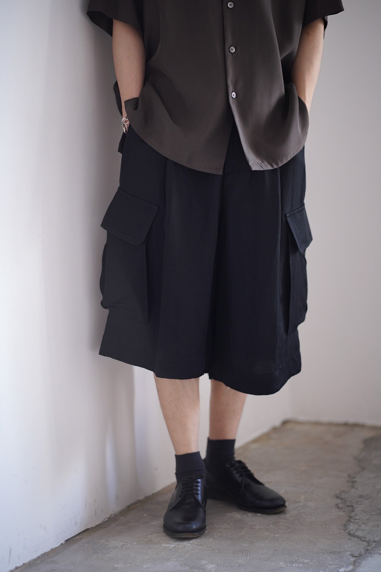 VIS/LI BRIGHT TWILL CARGO SHORT TROUSERS