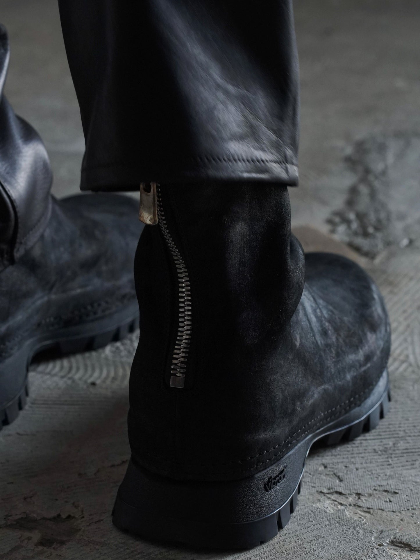 GUIDI別注 VS バックジップ ブーツ