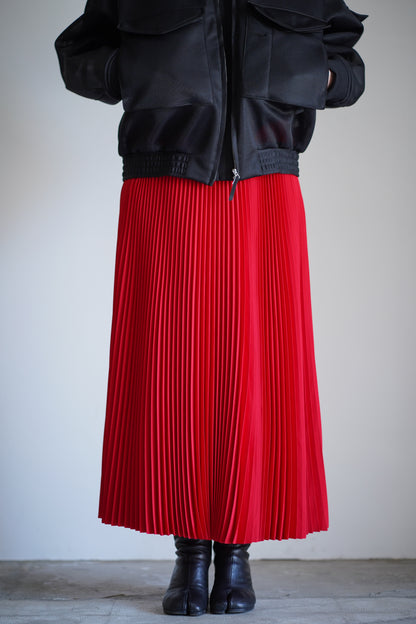 TAFFETA PLEATED SKIRT