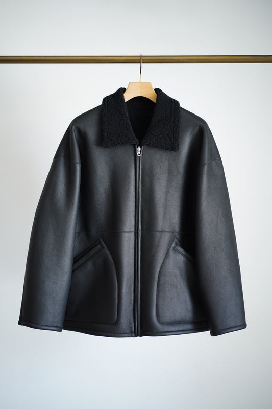 MERINO MOUTON ZIP BLOUSON